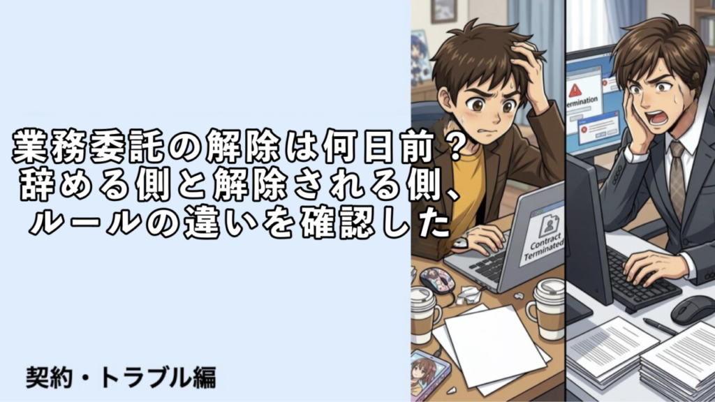 業務委託 解除 何日前のアイキャッチ画像