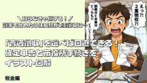 副業を始めたら住民税が2重徴収に…「普通徴収」を選べば回避できる!確定申告と市役所手続きをイラスト図解 税金2重徴収
