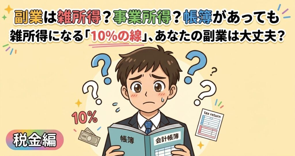 副業 雑所得 事業所得のアイキャッチ画像