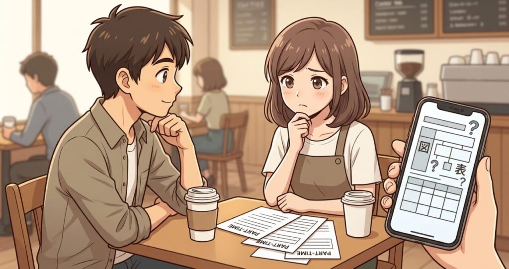 「結局うちはどうなるの？」106万円の壁がなくなると聞いた友達のモヤモヤのイメージ